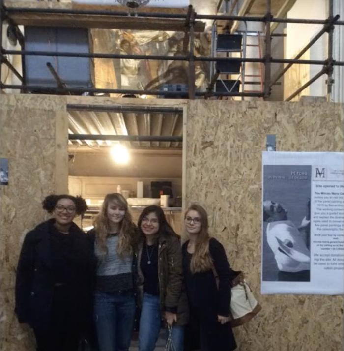 Tourists visiting an MMG Foundation worksite 2017